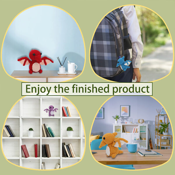 主图-03 Crochet material pack - Pterodactyl wool doll DIY parenting craft