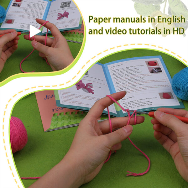 主图-05 Crochet material pack - Pterodactyl wool doll DIY parenting craft