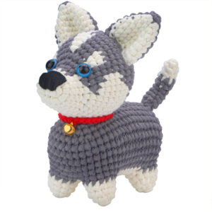 Crochet material pack - Husky crochet doll toy figurine