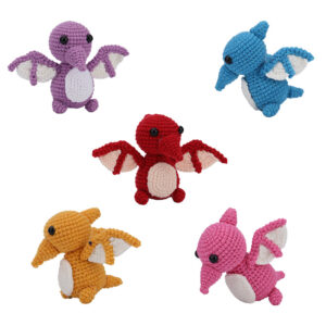 Crochet material pack - Pterodactyl wool doll DIY parenting craft