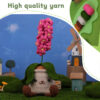 New potting hook knitting material pack - Hyacinth for living room decoration - wool DIY handmade decoration item