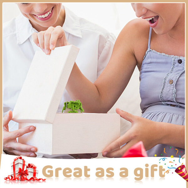 Crochet material pack - Green herringbone hollow hanging basket decorative pot hanging piece