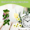 主图-09 Hot-selling new product - purple flower vine hanging basket creative hanging piece hooking material package for DIY handmade crafting