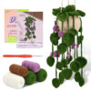 主图-10 Hot-selling new product - purple flower vine hanging basket creative hanging piece hooking material package for DIY handmade crafting
