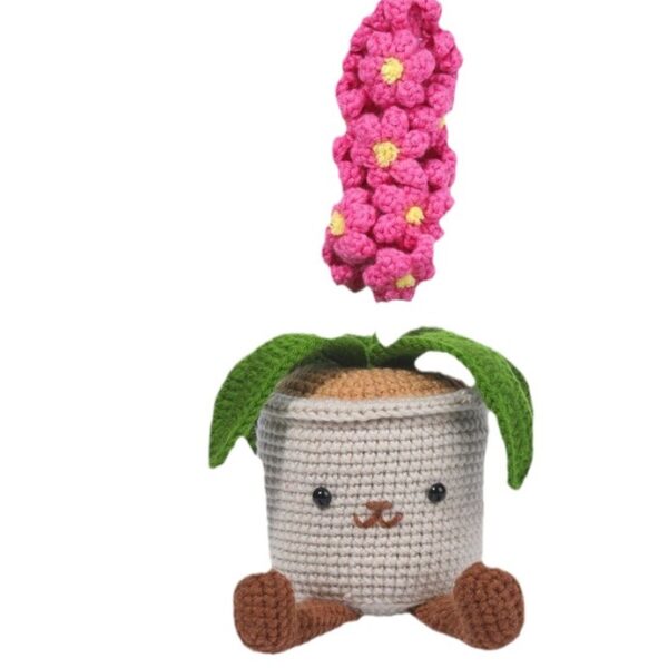 New potting hook knitting material pack - Hyacinth for living room decoration - wool DIY handmade decoration item