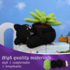 Crochet material pack - Handmade cat pot plant fine-spun yarn table decoration ornament