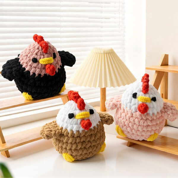 主图-09 Beginner-level DIY knitting kit for children - Ice Stick Yarn Set for Knitting Animal Dolls