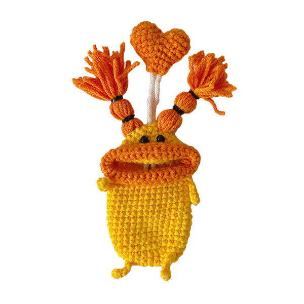 主图-11 Beginner's Handmade DIY Crochet Craft Kit - Yarn for a Fun Keychain Bag