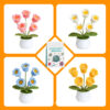 主图-09 Handmade DIY knitting material package - wool yarn, knitting needles, bell-shaped orchid pot plant decorative item