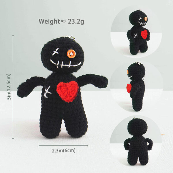 Knitted wool funny doll finished product - Halloween gift for friends - Crocheted doll finished product