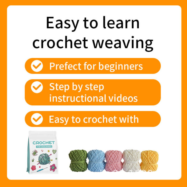 主图-10 Handmade DIY knitting material package - wool yarn, knitting needles, bell-shaped orchid pot plant decorative item