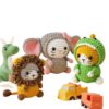 主图-11 Yarn crochet kit for making handmade DIY knitted and crocheted wool balls for small cat animal figurines as decorative items