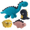 Handmade DIY Dinosaur Doll Crochet Material Pack - Pure Cotton Doll Set