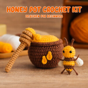 New knitting material pack for DIY hand-knitted plush honey pot doll ornaments