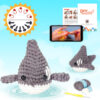 New crochet material pack for DIY hand-knitted wool ball shark doll