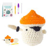 主图-09 New crochet material pack for DIY hand-knitting of wool balls and knitting sets featuring mushrooms