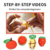 主图-09 Crochet material pack - Fruit Set - Beginner Handmade DIY Knitting Thick Yarn Ball