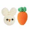 主图-09 Best-selling crochet material package for DIY handmade knitting of rabbit and carrot figurines as decorative items