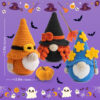 主图-10 New Halloween handmade crochet goblin doll yarn material pack - DIY doll crochet knitting material pack