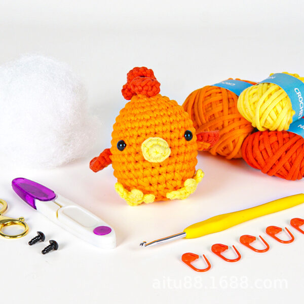 主图-10 New crochet material pack for DIY handmade knitting wool ball dolls - turkey toys