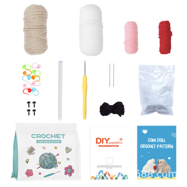New crochet material package for handmade DIY crochet doll knitting yarn crochet material package