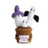 New Halloween wool crochet funny ghost doll pot plant finished product positive card pumpkin pot plant