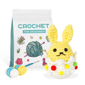New crochet material pack for DIY hand-knitting Easter rabbit doll crochet yarn knitting bag