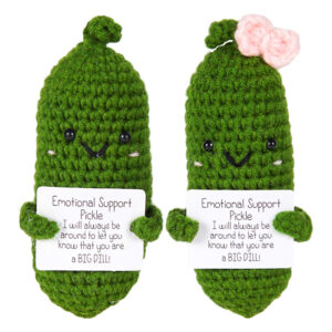 主图-11 Hot-selling crochet material package for DIY hand-knitted cucumber doll wool ball decorative item