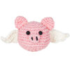 New crochet material pack for DIY handcrafted wool ball pig-shaped doll keychain