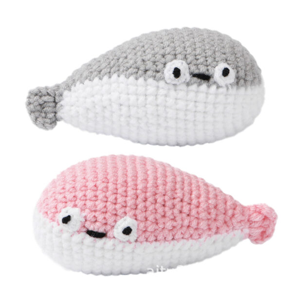 New hook knitting material package, wool yarn doll, fathead fish figurine, handmade DIY, wool knitting material packaging