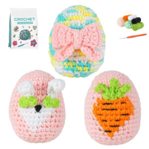 New crochet material pack for DIY handcrafted Easter doll ornaments for both men and women