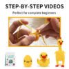主图-08 The hook knitting material pack BB is called the Manual DIY Knitting Doll Cute Duck Set