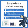 主图-08 Crochet material kit for making DIY woolen knitting toy dolls.