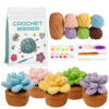Handmade DIY succulent potting material pack - Knitted with wool - Desktop decorative item