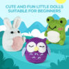 主图-09 Crochet material pack for DIY making of dolls - frogs, owls and rabbits with knitting