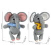 主图-10 New wool knitting kit material pack with cute elephant doll for DIY knitting during Christmas season