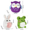 主图-11 Crochet material pack for DIY making of dolls - frogs, owls and rabbits with knitting