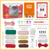 New wool knitting kit set for Christmas costume doll material package for handcrafted DIY weaving of cute ornaments