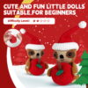 New crochet kit material pack doll Christmas tree sloth handmade DIY knitting Christmas