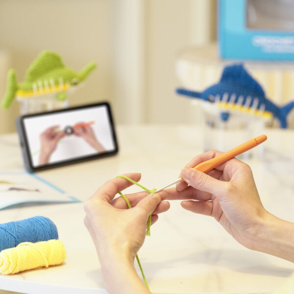 Crochet knitting set, flagfish material pack, doll handicraft DIY, weaving