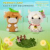 New crochet kit material pack - doll, highland cow, no forked spine, blended cotton, handcrafted, DIY knitting