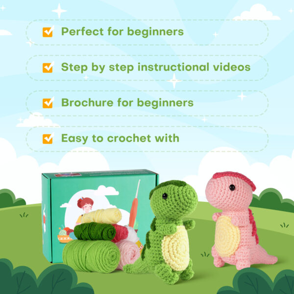 Foreign trade crochet knitting set, dragon material package, doll handicraft DIY weaving