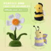 主图-09 New crochet kit material pack - doll bees and butterflies - no forked stems - cotton stuffing - handcrafted - DIY weaving