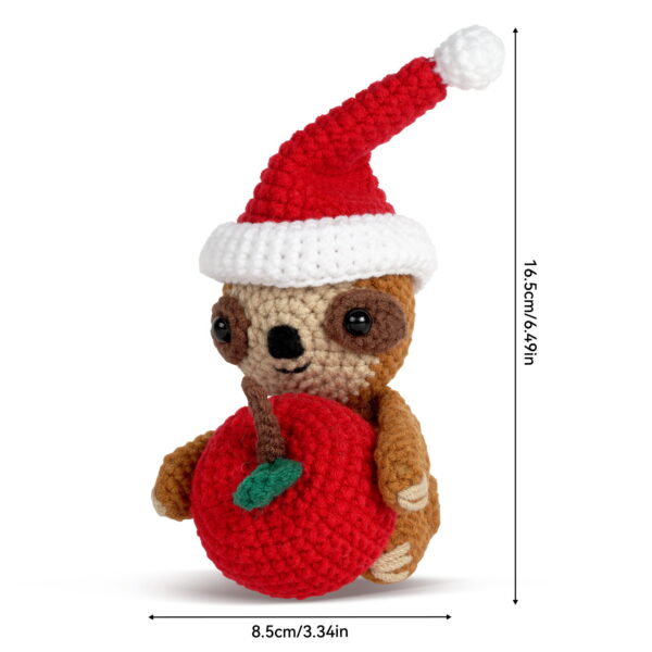 New crochet kit material pack doll Christmas tree sloth handmade DIY knitting Christmas