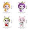 New rabbit doll wool felt plush toy DIY crafting kit for gift hanging decoration