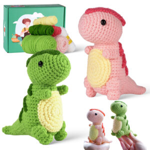 主图-11 Foreign trade crochet knitting set, dragon material package, doll handicraft DIY weaving
