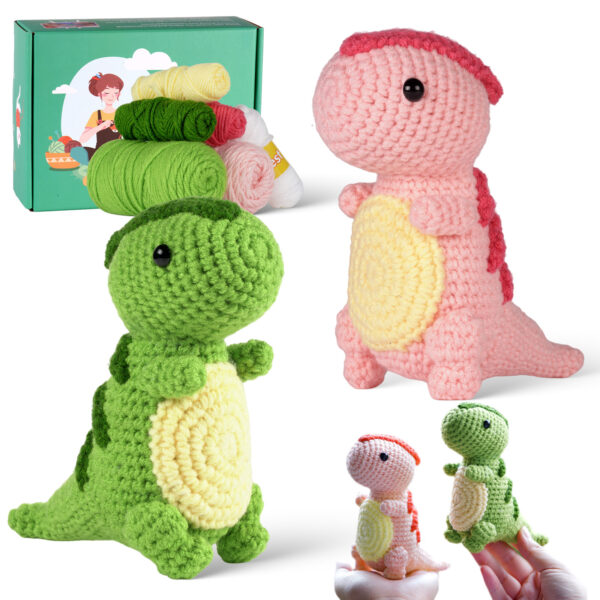 Foreign trade crochet knitting set, dragon material package, doll handicraft DIY weaving