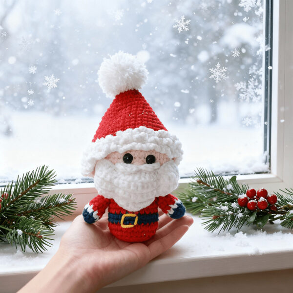 主图-08 3-piece Christmas Santa Reindeer Snowman DIY Crochet Materials Pack