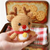 主图-09 3-piece Christmas Santa Reindeer Snowman DIY Crochet Materials Pack
