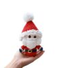 主图-10 3-piece Christmas Santa Reindeer Snowman DIY Crochet Materials Pack